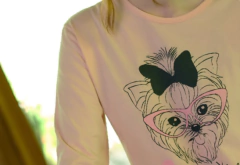 PIJAMA M/LARGA P/LARGO CON ESTAMPA YORKIE 5-7 (2405E) - comprar online