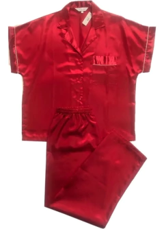 PIJAMA M/CORTA P/ LARGO RASO T:5-6 (405E) - Victoria Garrido Lenceria