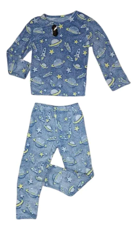 PIJAMA NENE M/LARG P/LARGO POLAR SOFT LUMINOSO (M3202)