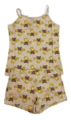 PIJAMA BRETEL FINO Y SHORT LOS SIMPSONS (TS1075) en internet