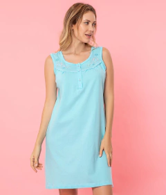 CAMISON B/ANCHO BORDADO (26122E) - comprar online