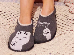 Imagen de CHINELA ALPARGATA ESTAMPADA C/CORDERITO (113S)