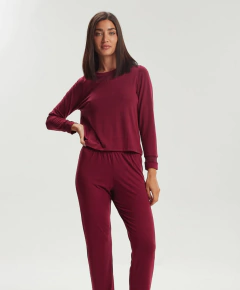 PIJAMA M/LARGA P/LARGO CUELLO TUL ATLANTA (21007S) - comprar online