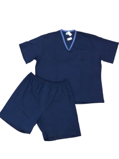 PIJAMA HOMBRE M/CORTA P/CORTO CUELLO EN V T:46-54 (600MS)