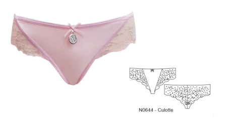 CULOTTE LYCRA CON PUNTILLA ONDINA (N0644)