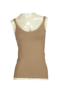 CAMISETA BRETEL FINO PUNTILLA (1388) - Victoria Garrido Lenceria