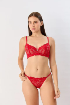 CONJ. C/ARO ENCAJE ALMOHADILLA + LESS REGULABLE VALENTINE (269-126) en internet