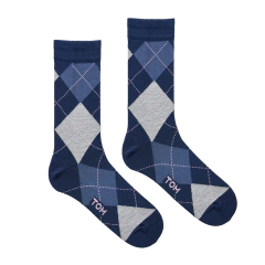 MEDIA 3/4 ALGODON HOMBRE DE VESTIR CLASICA (6360) - Victoria Garrido Lenceria