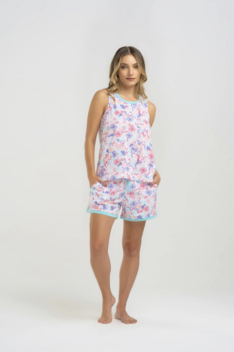 PIJAMA MUSCULOSA Y SHORT (PR10210V24)