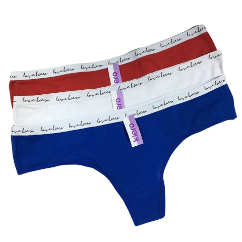 PACK X3 CULOTTELESS ALGODON Y LYCRA C/ELASTICO T:1-2 (6067)