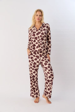 PIJAMA M/LARGA P/LARGO C/BOLSILLOS MODAL CADIZ (2650-25)
