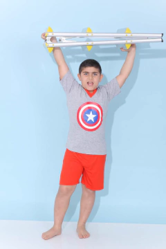 PIJAMA NENE M/CORTA CAPITAN AMERICA T. 14 - 16 (602ME) - tienda online