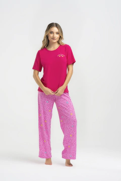 PIJAMA M/CORTA P/LARGO RECTO VACATION CLUB (PR10203V24) - comprar online