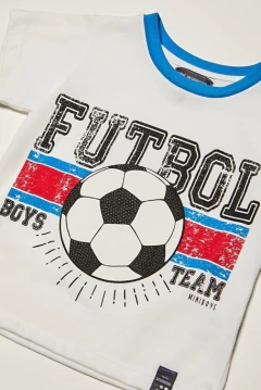 PIJAMA NENE M/CORTA Y BABUCHA BOYS TEAM (3014F20)