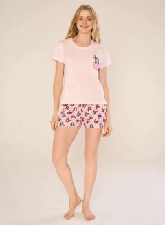 PIJAMA M/CORTA Y SHORT ALGODON SWEET FRIEDN (2510M) - comprar online