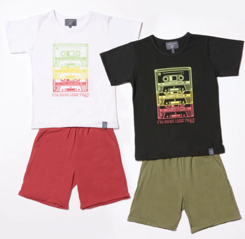 PIJAMA NENE M/ CORTA Y BERMUDA COOL V23 (MB25022)