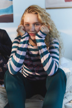 PIJAMA M/LARGA P/LARGO JERSEY SPUM BONJOUR (659-25) - Victoria Garrido Lenceria