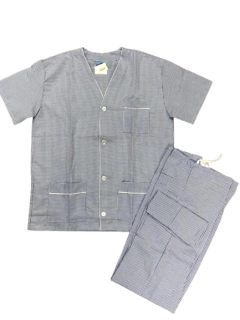 PIJAMA HOMBRE M/CORTA P/LARGO ABOTONADO T. 62 - 68 (508MEE) en internet