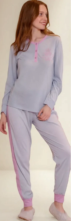 PIJAMA M/LARGA P/LARGO ALGODON SUPER GIRL 5-7 (2411M)