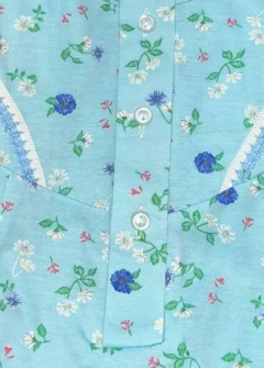 CAMISON M/CORTA C/CARTERA FLORES 46-54 (915M) - comprar online