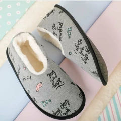 CHINELA ALPARGATA ESTAMPADA C/CORDERITO (113S) - Victoria Garrido Lenceria