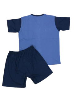 PIJAMA HOMBRE M/CORTA P/CORTO CUELLO EN V T:46-54 (600MS) en internet