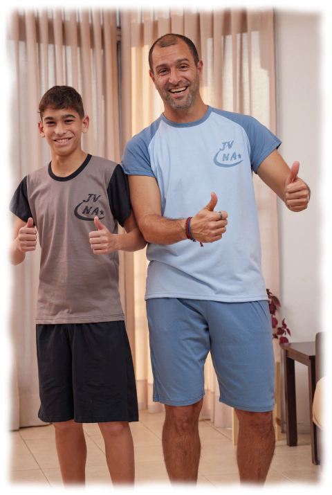 PIJAMA HOMBRE M/CORTA Y SHORT JERSEY RANGLAN (3945JE)