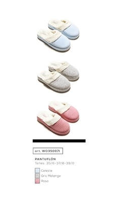 PANTUFLON PELUCHE PVC ANTIDESLIZANTE WOMAN (WO35007)