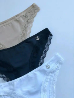 VEDETINA MICROFIBRA (C/ PUNTILLA) (30802) - Victoria Garrido Lenceria