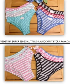 PACK X6 VEDETINA ALGODON ESTAMPADA (P45EST) - comprar online