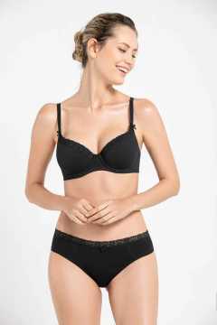 TIRO MEDIO ALG Y LYCRA C/PUNTILLA SOFIA (W3035)