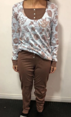 PIJAMA M/L POLIDON ESTAMPADO (22231)