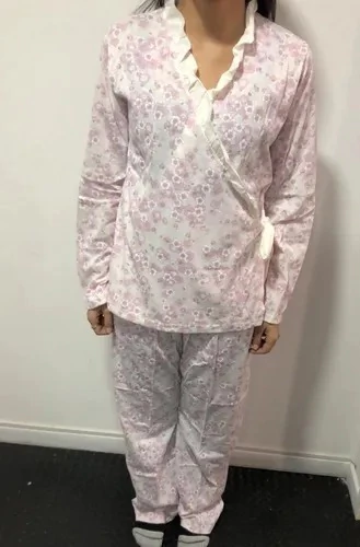 PIJAMA M/L CRUZADO VOLADOS (72343)