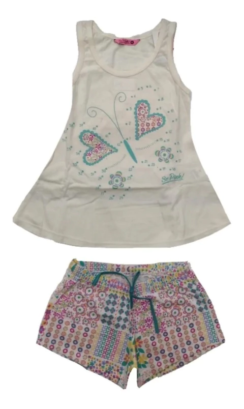 PIJAMA NENA SIN MANGAS (8019)