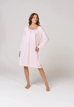 CAMISON M/LARGA LISO C/PUNTILLA EN ESCOTE (41001)