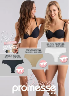 PACK X 4 VEDETINA SEGUNDA PIEL (76523)