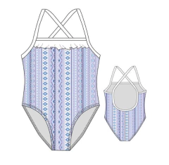 MALLA ENTERA NENA C/VOLADO EN ESCOTE T. 2 - 8 (123A) en internet