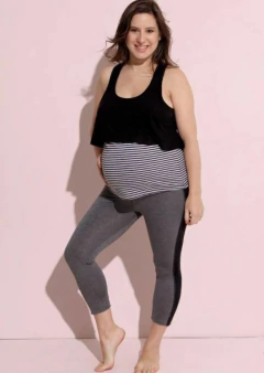 PIJAMA MATERNAL S/MANGAS P/LARGO (42169) - comprar online