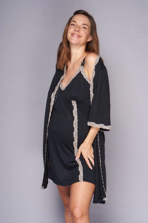 CAMISOLIN ALGODON Y PUNTILLA BICOLOR (3040M)