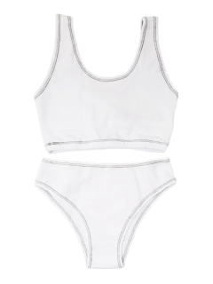 CONJ.NENA TOP DEPORTIVO ALGODON Y VEDETINA (6158)