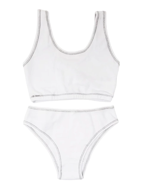 CONJ.NENA TOP DEPORTIVO ALGODON Y VEDETINA (6158)