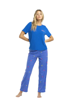 PIJAMA M/CORTA P/LARGO RECTO VACATION CLUB (PR10203V24)