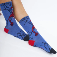 MEDIA CANA NENE ALGODON SPIDERMAN (1216C) - comprar online