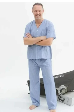 PIJAMA HOMBRE M/CORTA P/LARGO ABOTONADO T.56 - 60 (508ME)