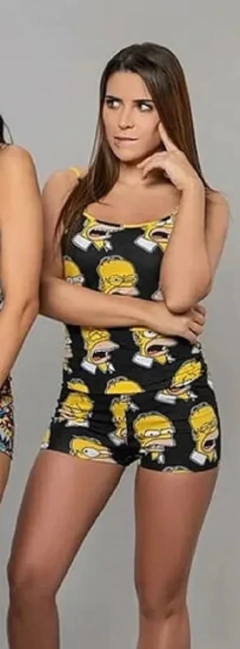 PIJAMA BRETEL FINO Y SHORT LOS SIMPSONS (TS1075)