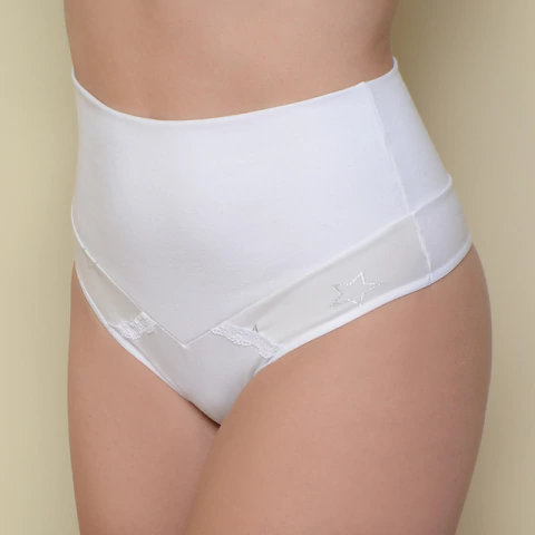 CULOTTELESS CON FAJA ALTA DOBLE ALGODON Y LYCRA ESTRELLAS (63487)