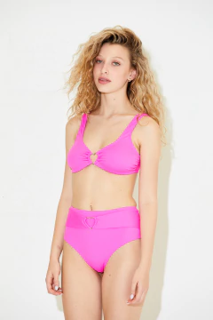 2 PIEZAS TOP Y LESS ALTA RED BY STEPH (5504-24) - Victoria Garrido Lenceria