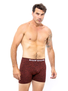 BOXER SIN COSTURA ALGODON MELANGE (11788) - comprar online