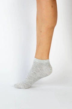 SOQUETE DAMA ALGODON LISO CRAZY SOCKS (920) - Victoria Garrido Lenceria