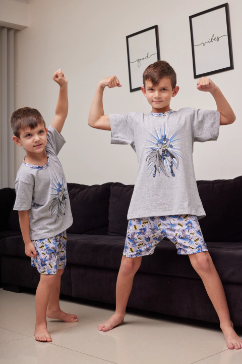 PIJAMA NENE M/CORTA Y SHORT BATMAN (3534)